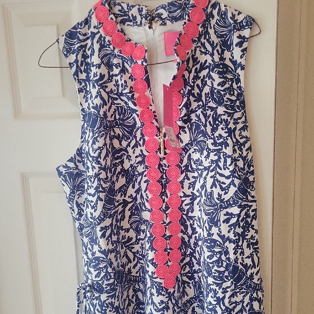 Lilly Pulitzer Blue and Pink Floral Jumper